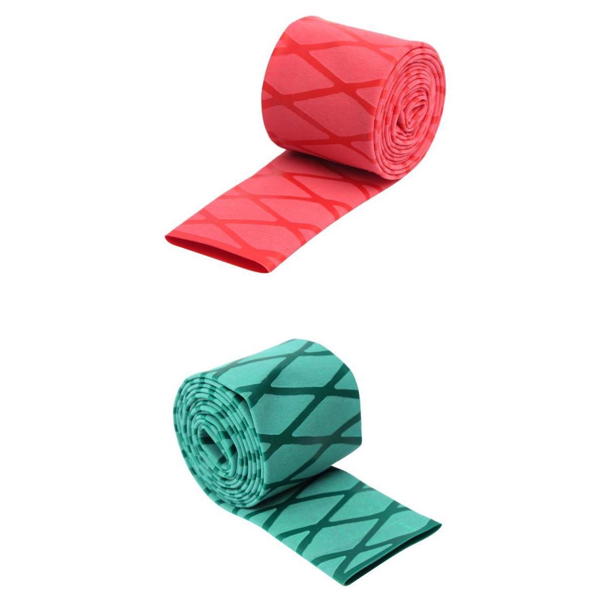 2pcs Non Slip Textured X-Tube Heat Shrink Tubing Fishing Rod Grips 35mm