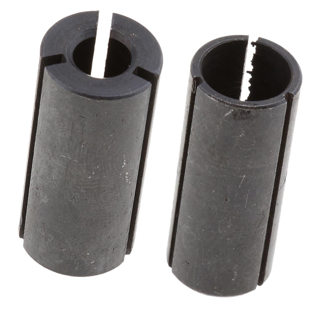 2Pcs High Precision Router Bit Collet Chuck Adapter CNC Tool