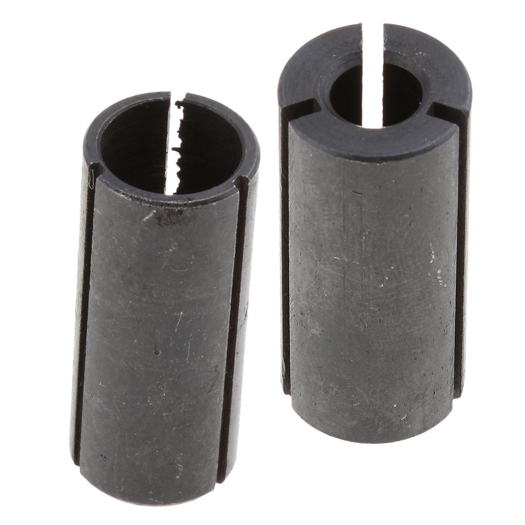 2Pcs High Precision Router Bit Collet Chuck Adapter CNC Tool
