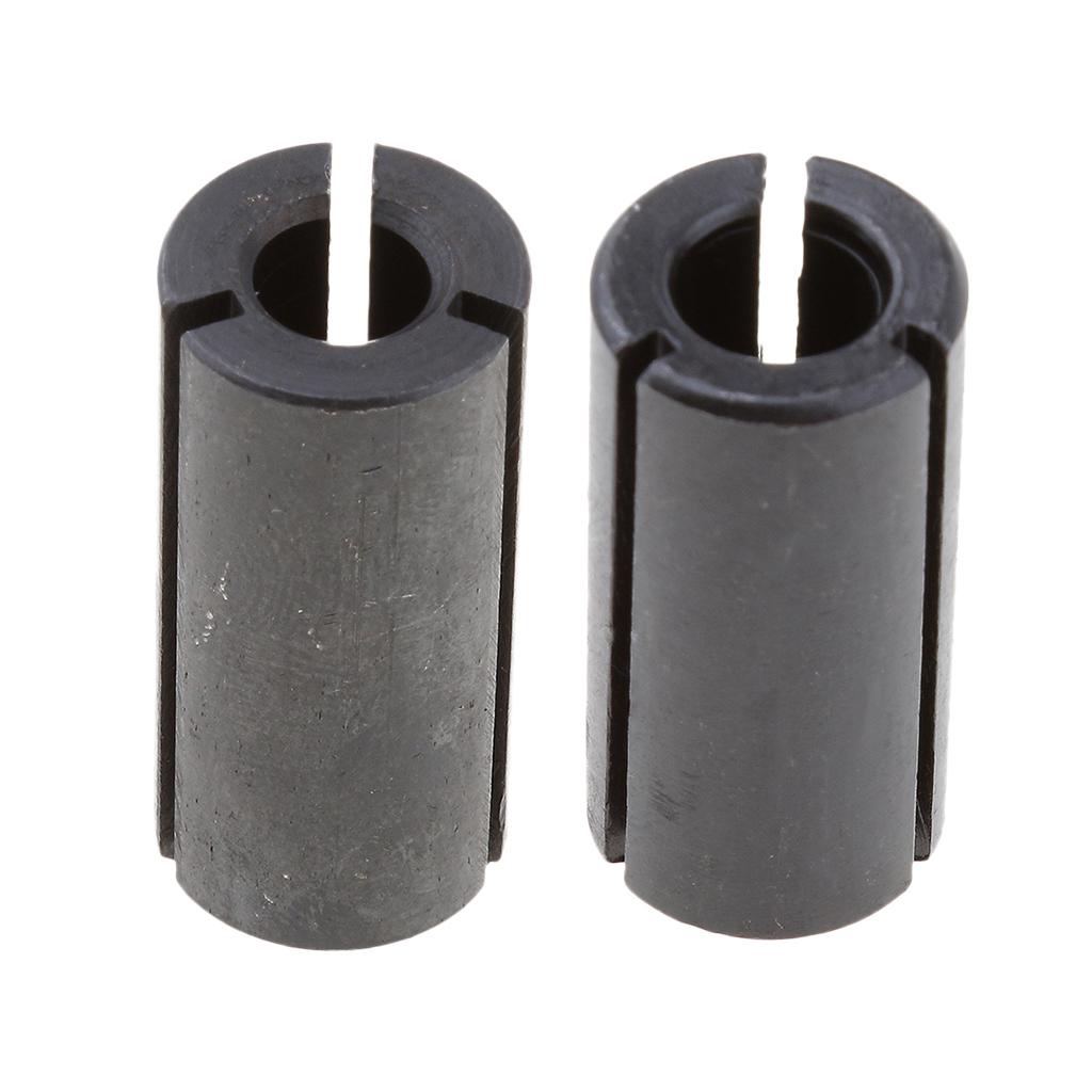 2Pcs High Precision Router Bit Collet Chuck Adapter CNC Tool NEW