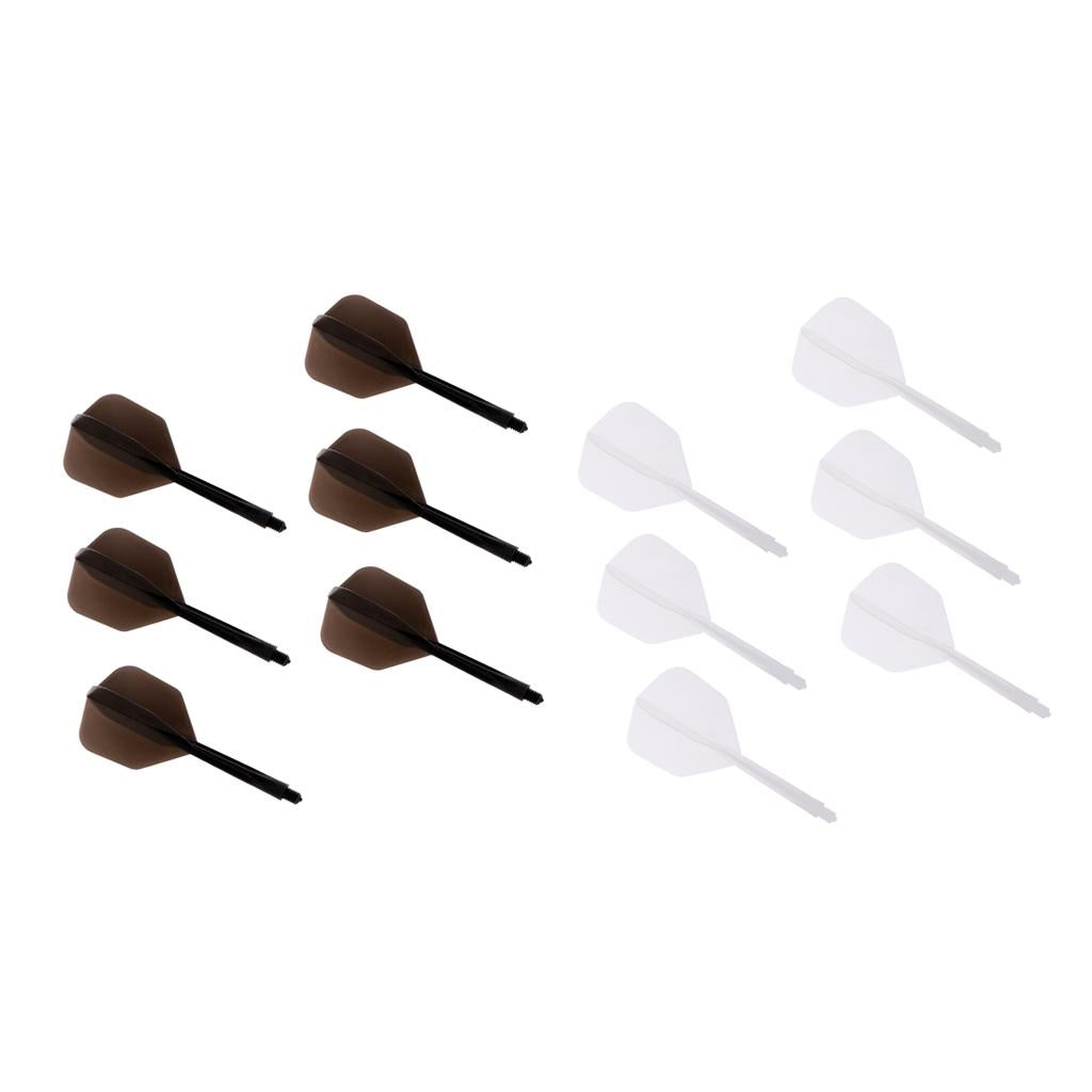 12Pcs Transparent 2BA Thread Dart Shafts and Dart Flights Connection 2Colors