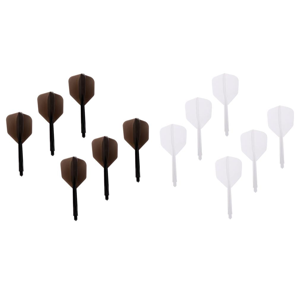 12Pcs Transparent 2BA Thread Dart Shafts and Dart Flights Connection 2Colors