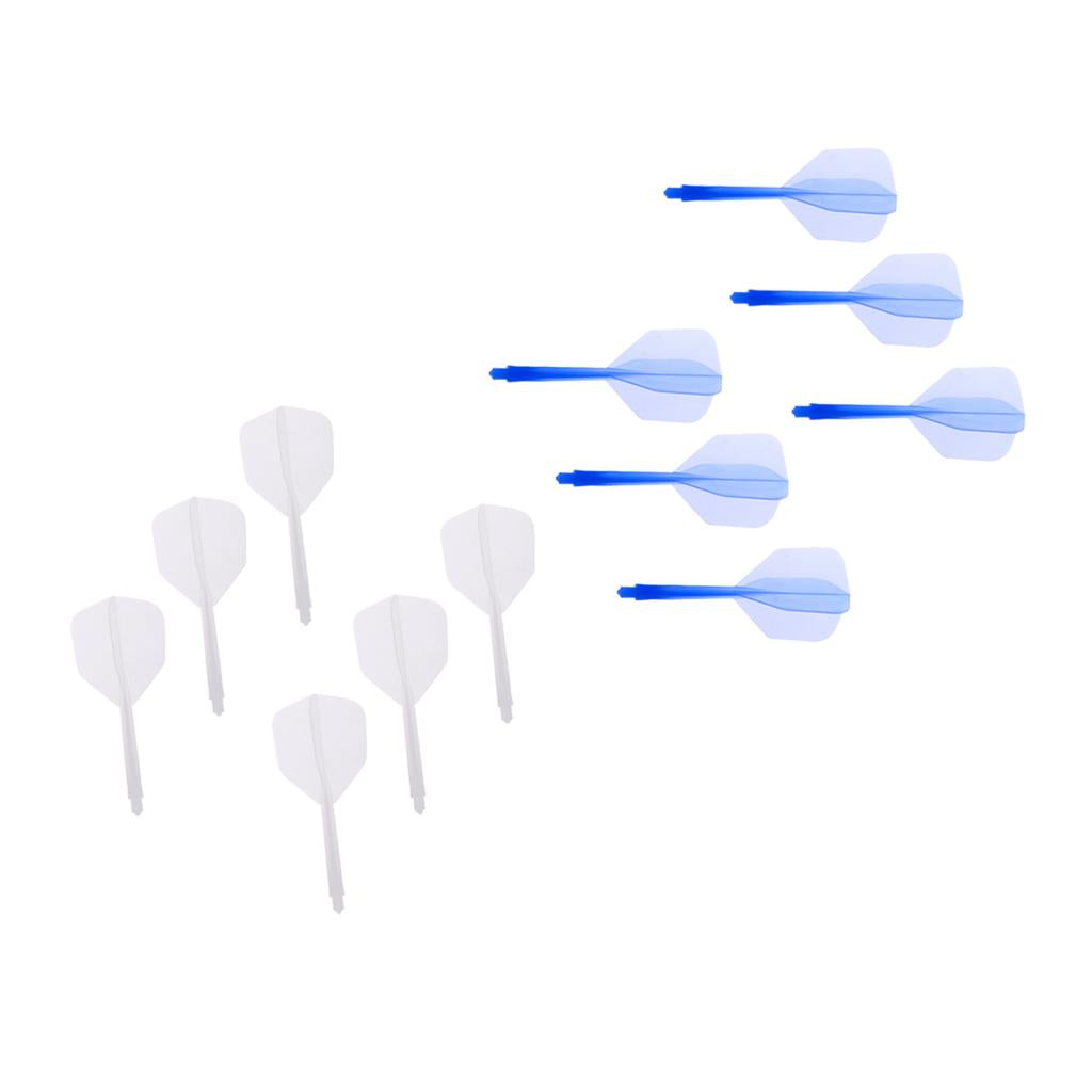 12x Transparent 2BA Thread Dart Shafts and Dart Flights Connection, 2 Colors