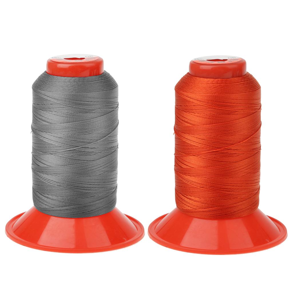 2 Spools Nylon Sewing Thread Cords For Outdoor Tent Backpack 500 Meters