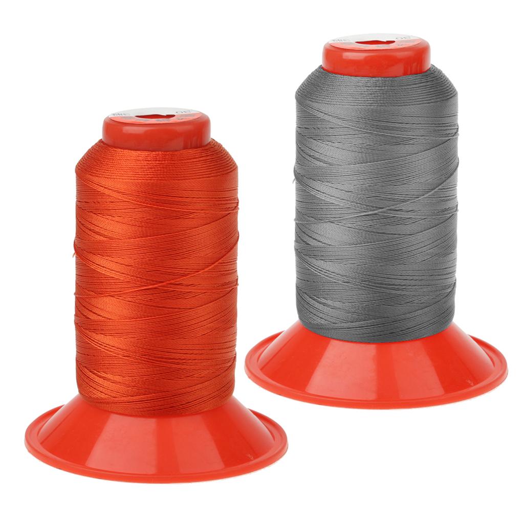 2 Spools Nylon Sewing Thread Cords For Outdoor Tent Backpack 500 Meters