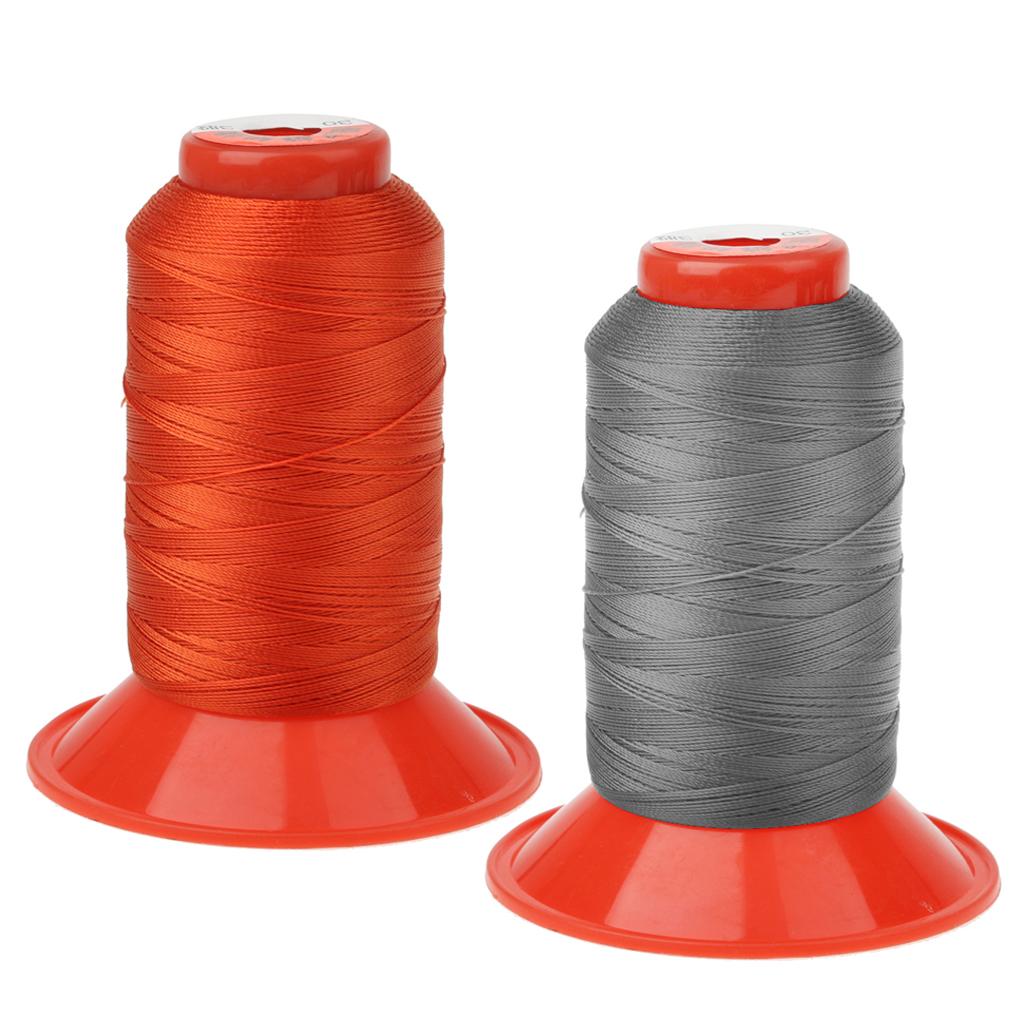 2 Spools Nylon Sewing Thread Cords For Outdoor Tent Backpack 500 Meters