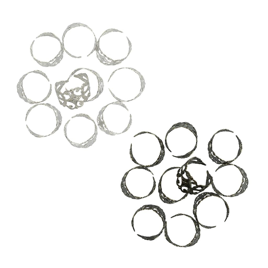 20pcs Antique Brass Ring Blank Base Ring Setting Jewelry Making Accessories