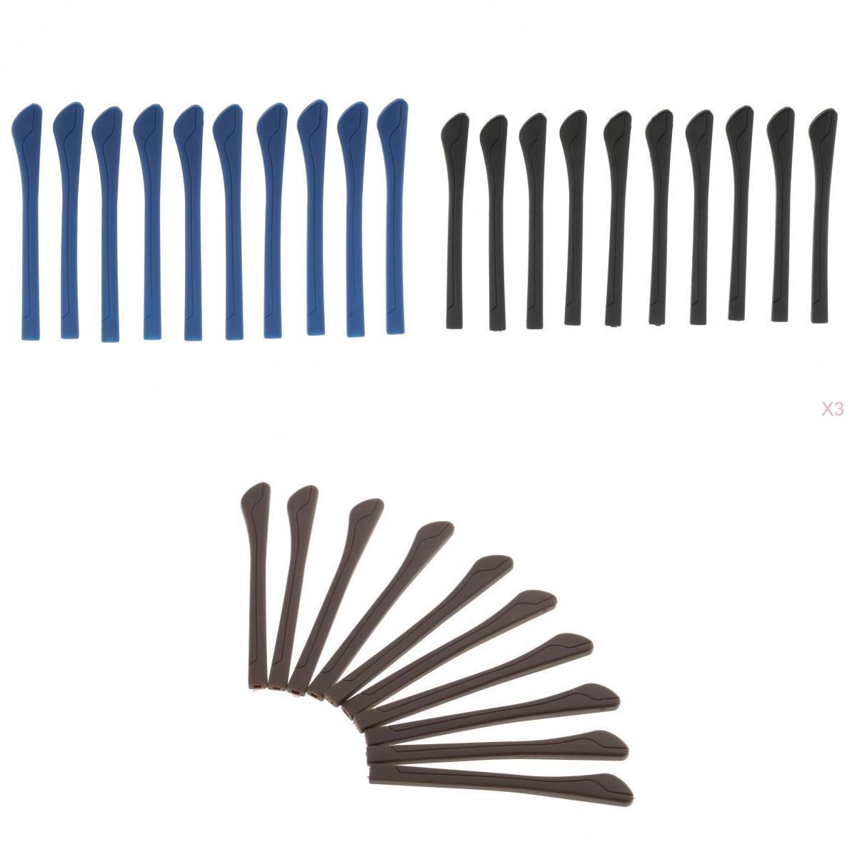 50 Pieces Eyeglasses Temple End Tips Ear Sock Tubes Replacement Repair
