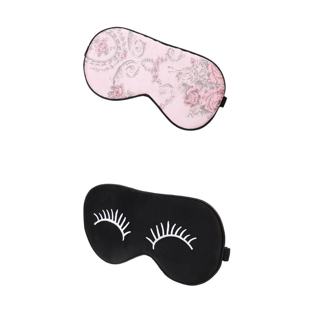 2 Pieces Women Men 100% Pure Silk Sleep Eye Mask Blindfold Travel Covers