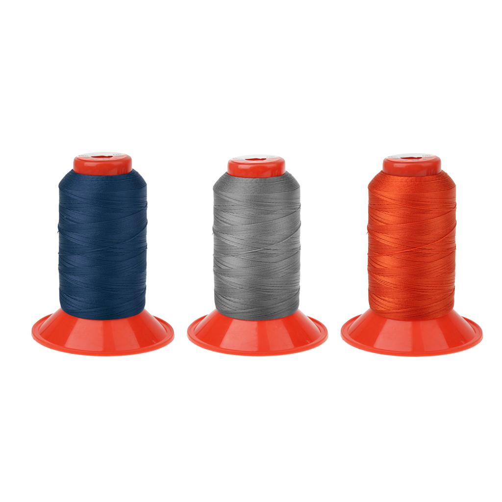 3pcs Strong Bonded Nylon Tent Backpack Sewing Thread Cord 500 Meters Each