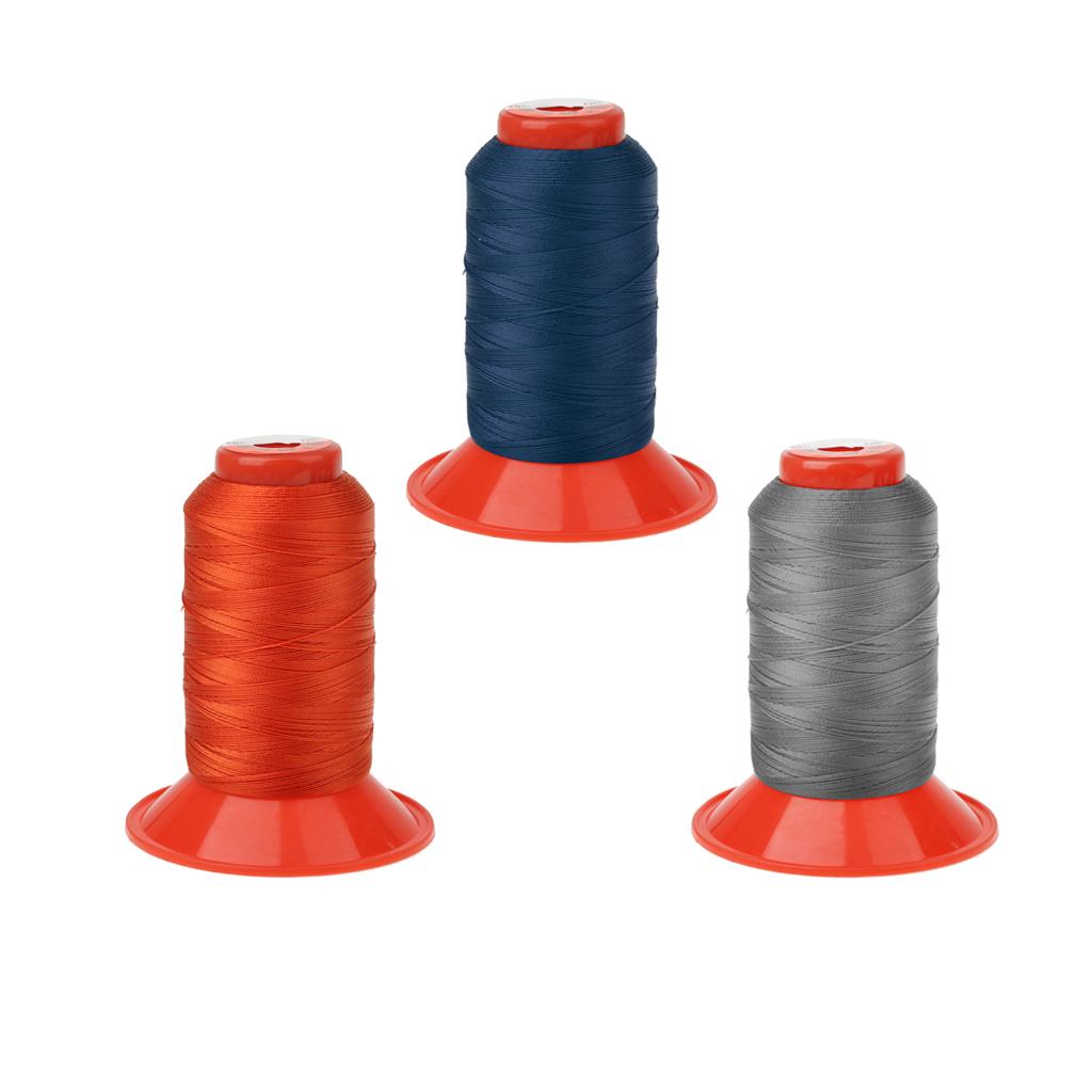 3pcs Strong Bonded Nylon Tent Backpack Sewing Thread Cord 500 Meters Each