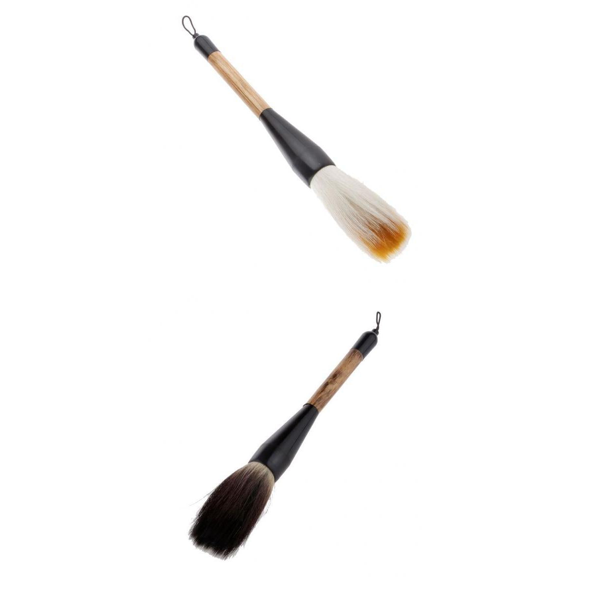 2PCS Wolf & Goat Hair Bamboo Shaft Chinese Writing Brush Calligraphy Brush