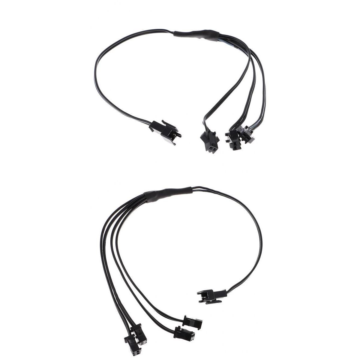 2xSplitter Cable Connector for EL Wire Neon Strip Light Accessory 3 &4 in 1