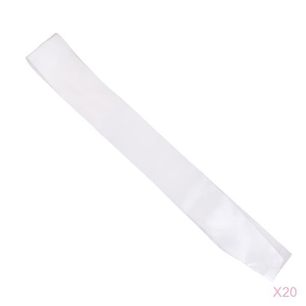 20pcs Blank Plain Satin Sash Hen Night Party Birthday Baby Shower DIY Sash