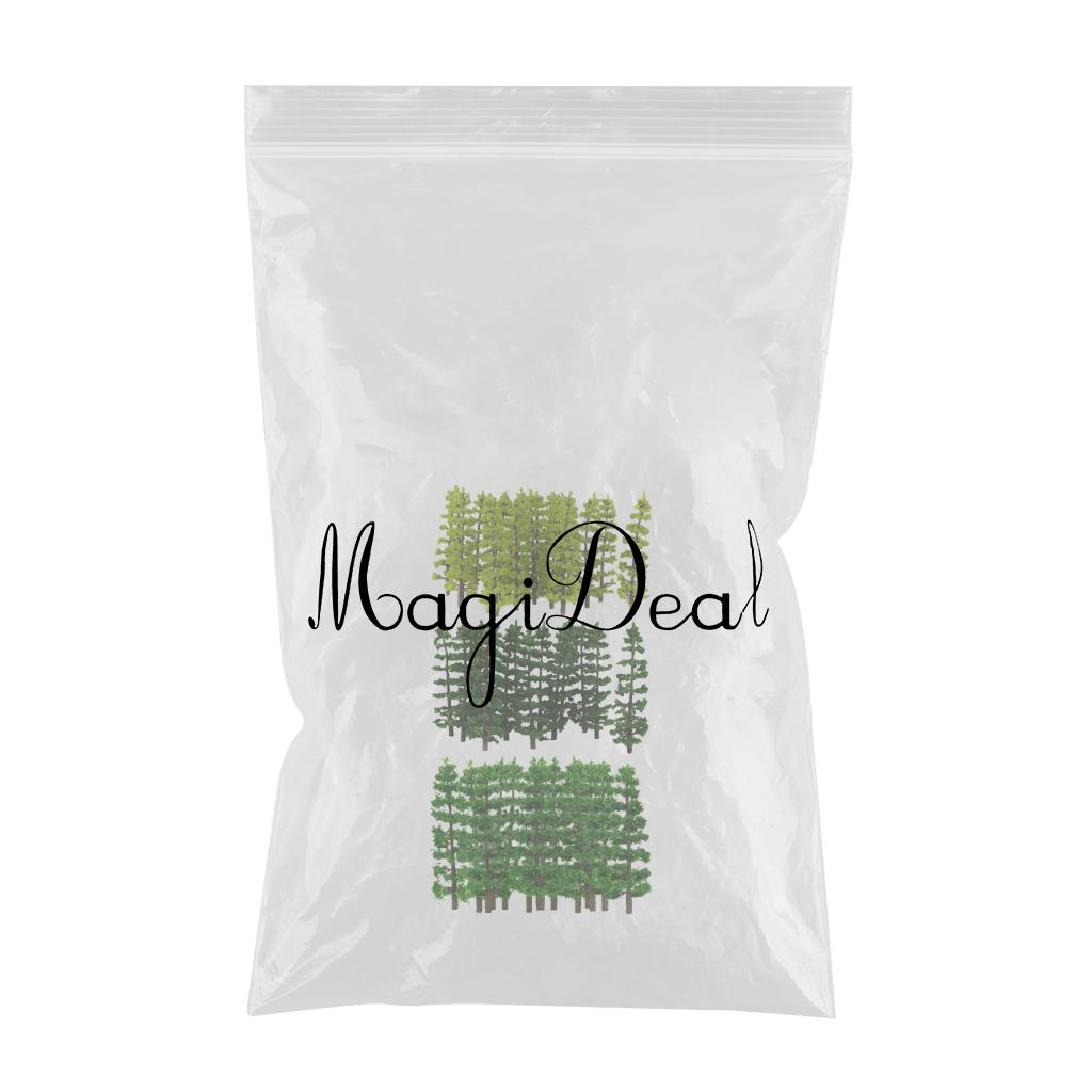 60Piece 9cm Green Tree Model 1/100 HO for RR Train Railroad Scenery Greenery