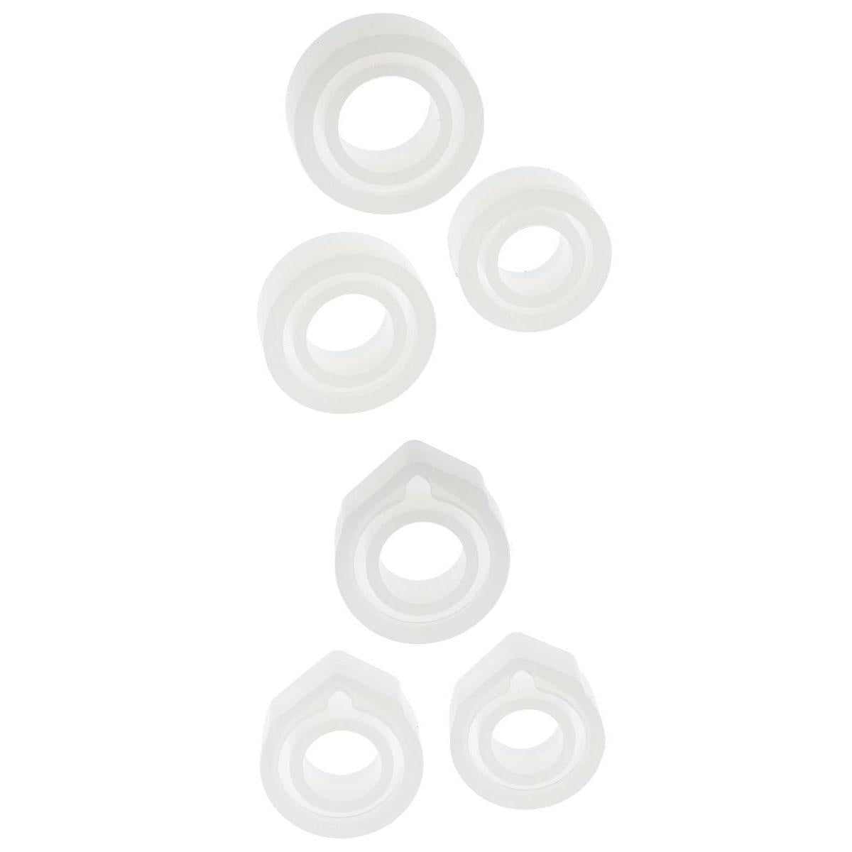 6 Pieces Mixed Size Silicone Ring Mold Jewelry Making Craft DIY Mould Tool