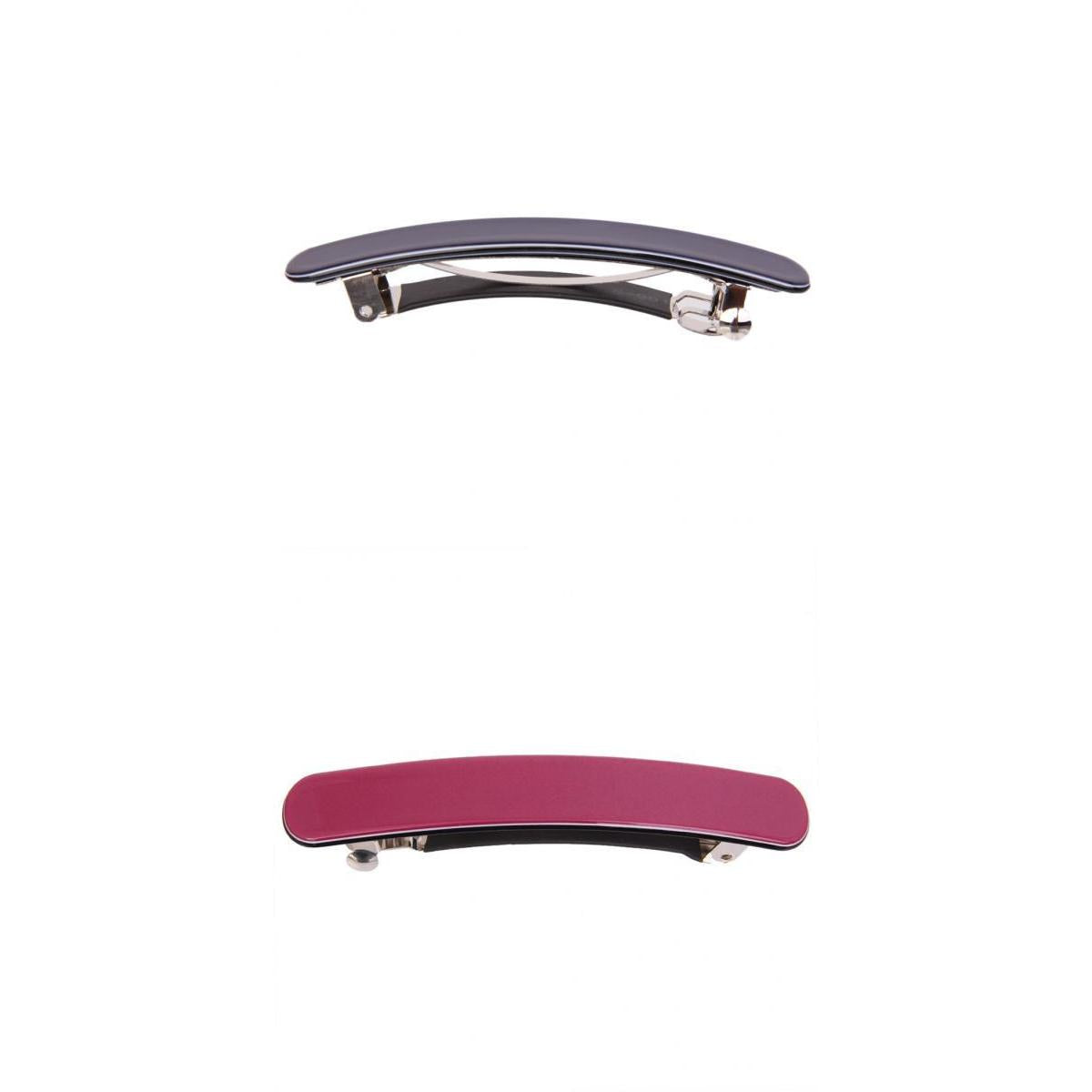2Pcs Women Acrylic Hair Clip Barrette Hairpin Accessory Royal Blue Hot pink