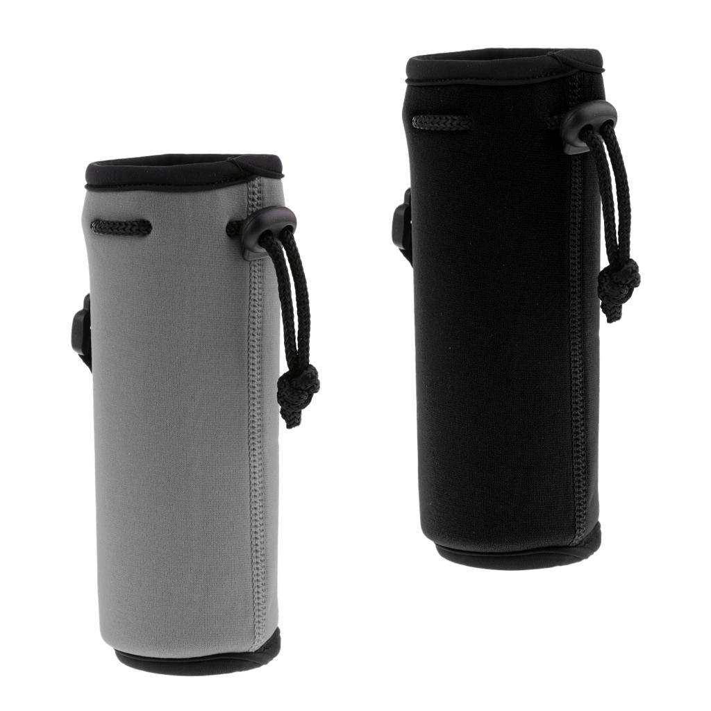 2 Pieces Neoprene Insulated Sport Water Bottle Cover Pouch Sleeve Bag Holder