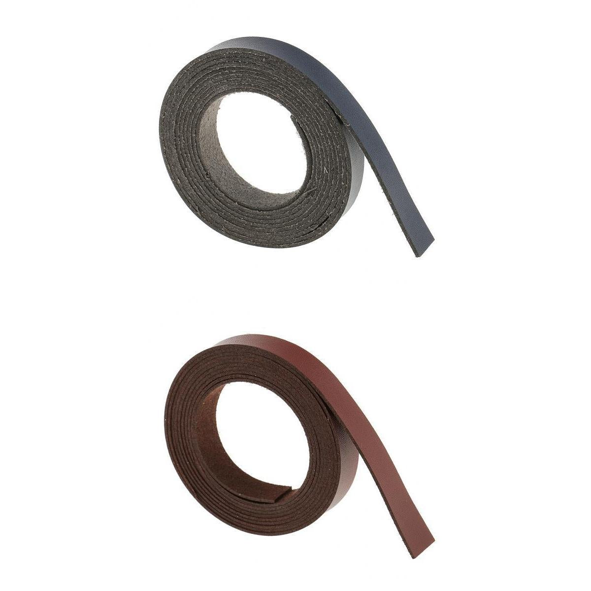 2 Pieces DIY Leather Crafts Straps Strips Garment Accessories 2 Meters Long