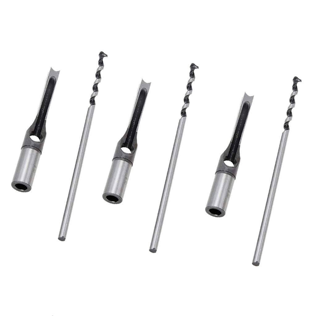 3 Set Square Drill Bit Mortising Chisel Woodworking 10mm 12mm 16mm