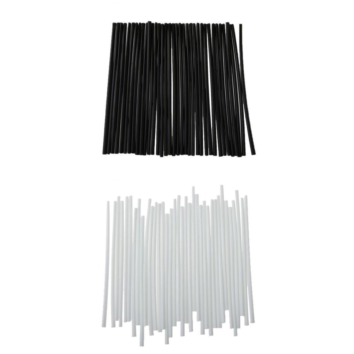 2 Pack Universal Motocross Wheel Rim Spoke Wraps Skins Cover Black/White