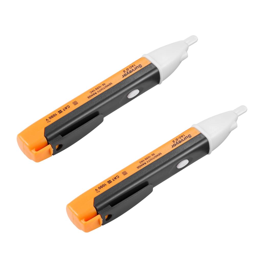 2Pcs AC 90V-1000V Voltage Tester Detector Pencil Multifunction Test Pen LED