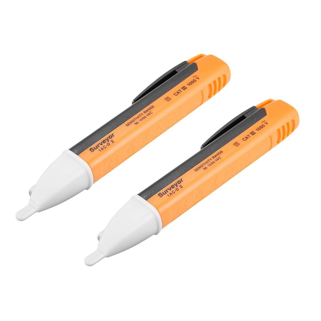 2Pcs AC 90V-1000V Voltage Tester Detector Pencil Multifunction Test Pen LED