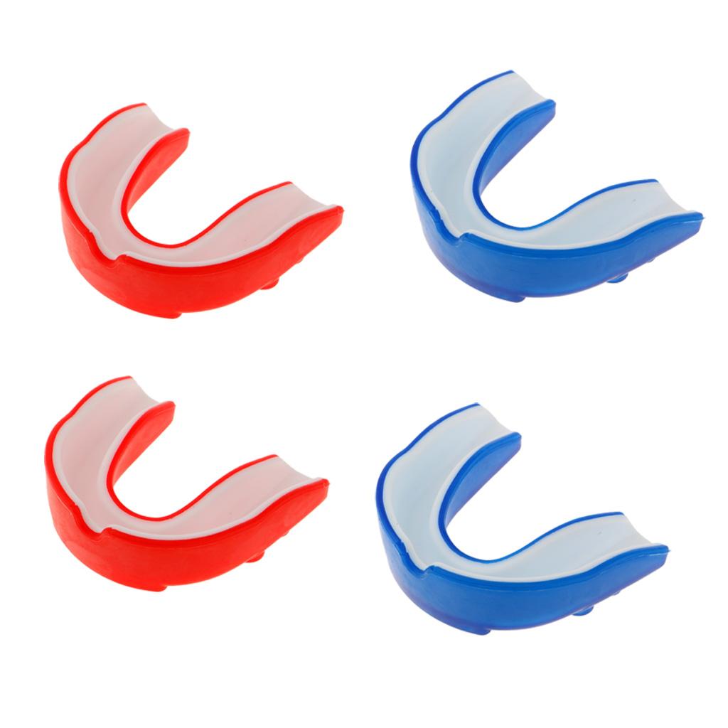 4x Silicone Alignment Mouth Guards Boxing MMA Teeth Protector Gum Shield