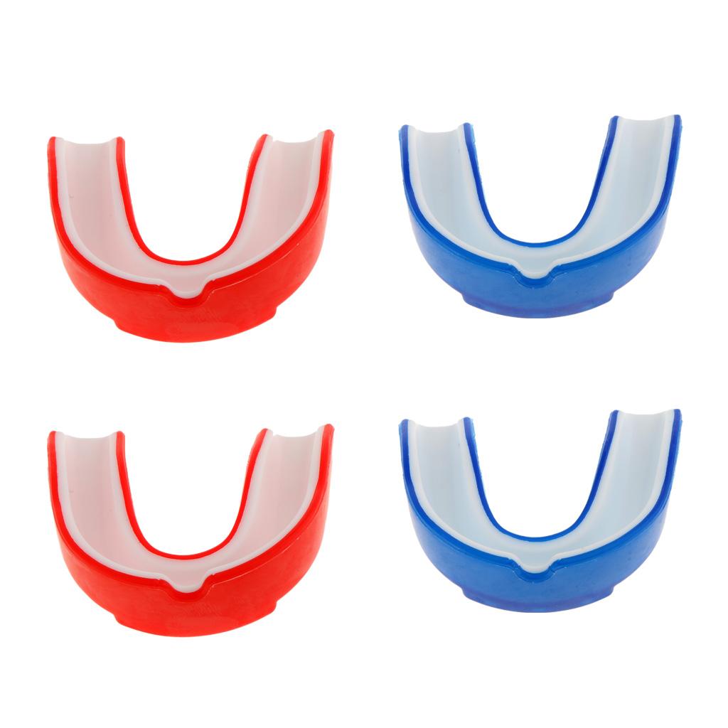 4x Silicone Alignment Mouth Guards Boxing MMA Teeth Protector Gum Shield