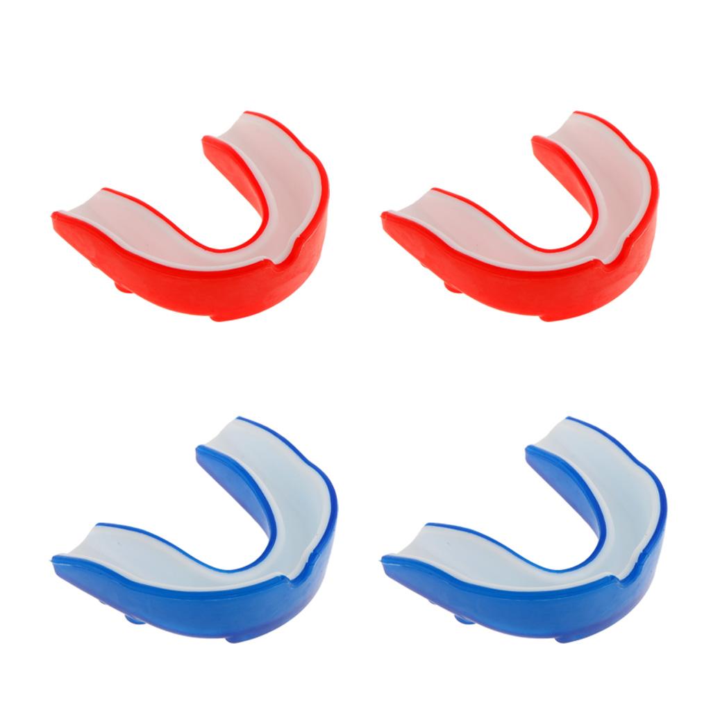 4x Silicone Alignment Mouth Guards Boxing MMA Teeth Protector Gum Shield