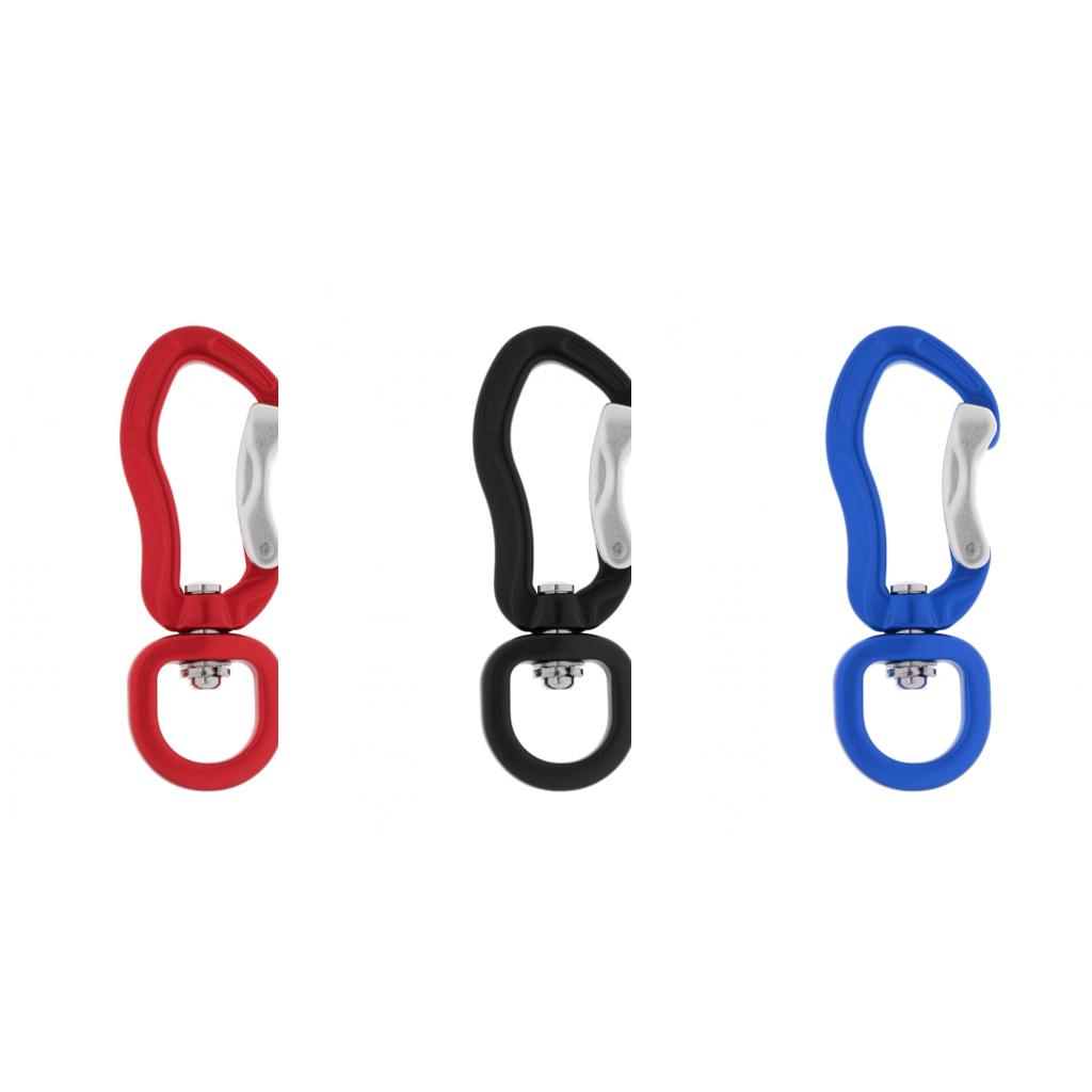 3pcs 400KG Swivel Carabiner Hanging Connect Hook for Climbing Camping Hiking