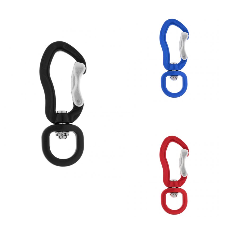 3pcs 400KG Swivel Carabiner Hanging Connect Hook for Climbing Camping Hiking