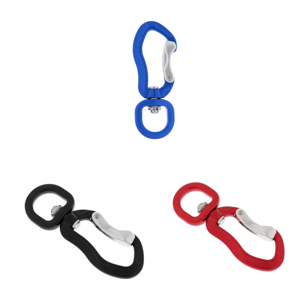 3pcs 400KG Swivel Carabiner Hanging Connect Hook for Climbing Camping Hiking