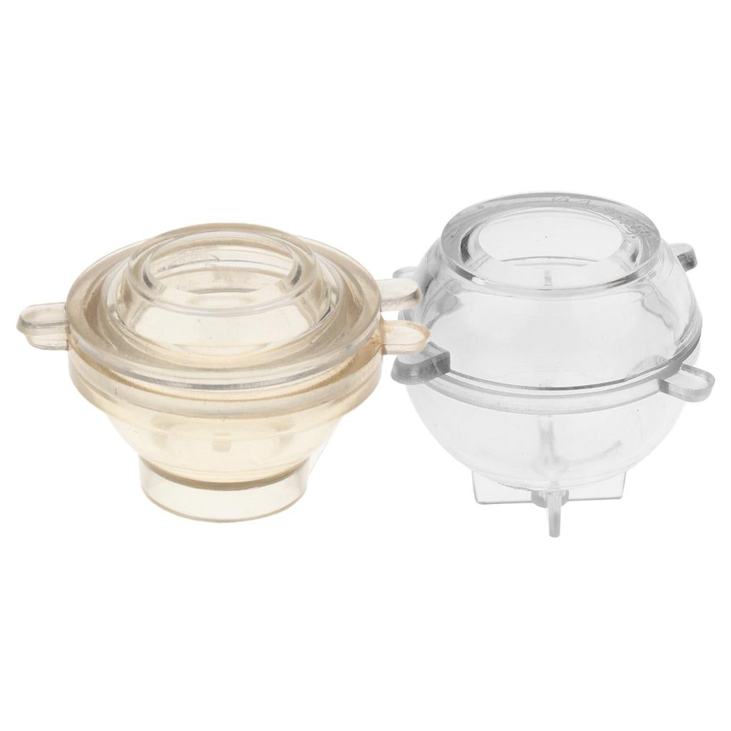 2 Pieces 4cm 2.5cm Round Sphere Ball Shape Candle Making Mould Soap Mold
