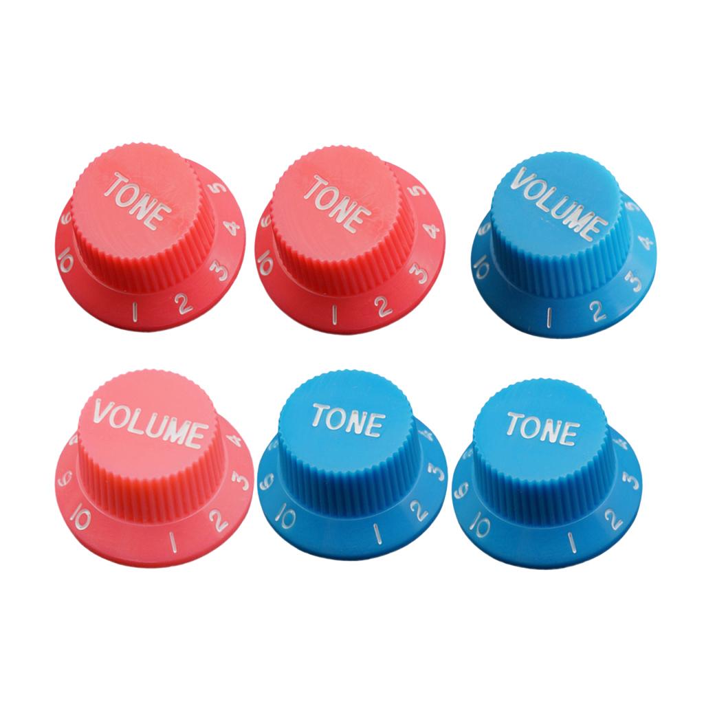 2 Volume 4 Tone Control Switch Knobs for ST SQ Electric Guitar