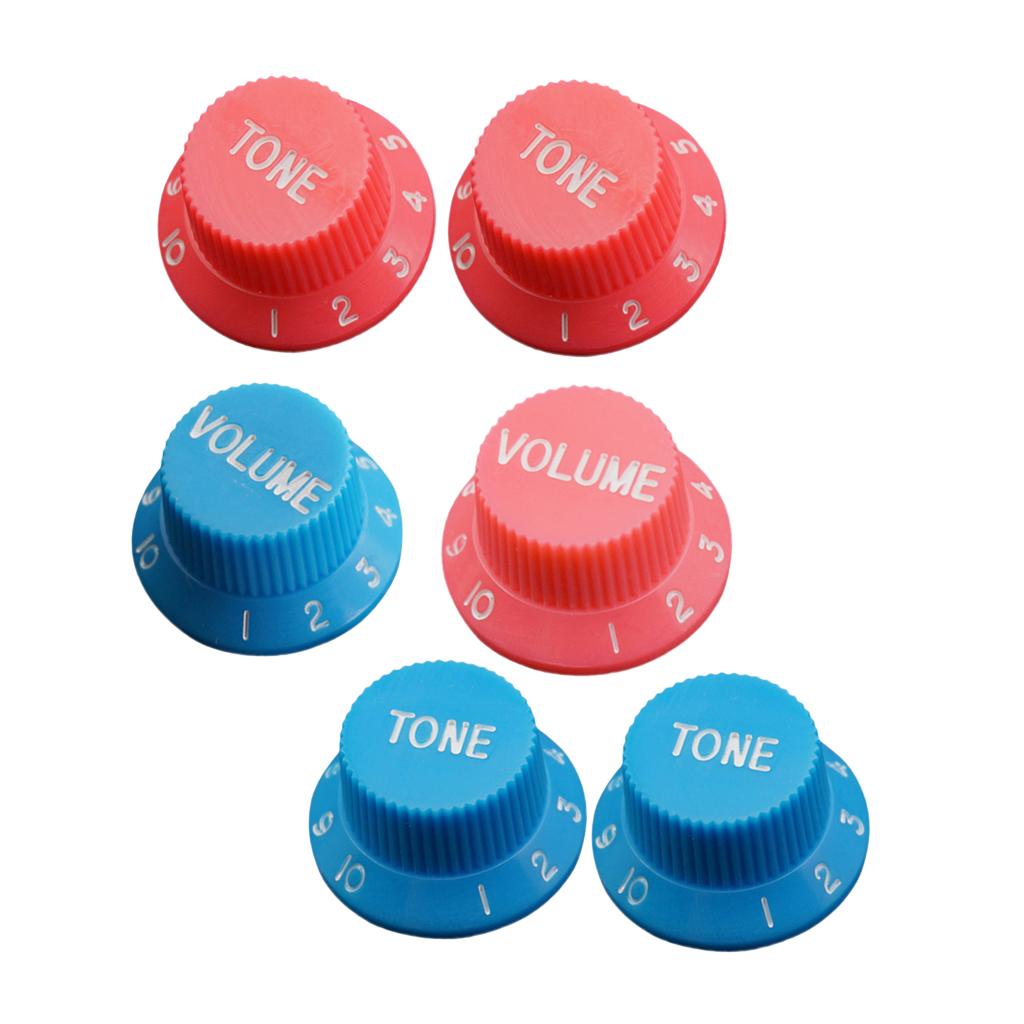2 Volume 4 Tone Control Switch Knobs for ST SQ Electric Guitar