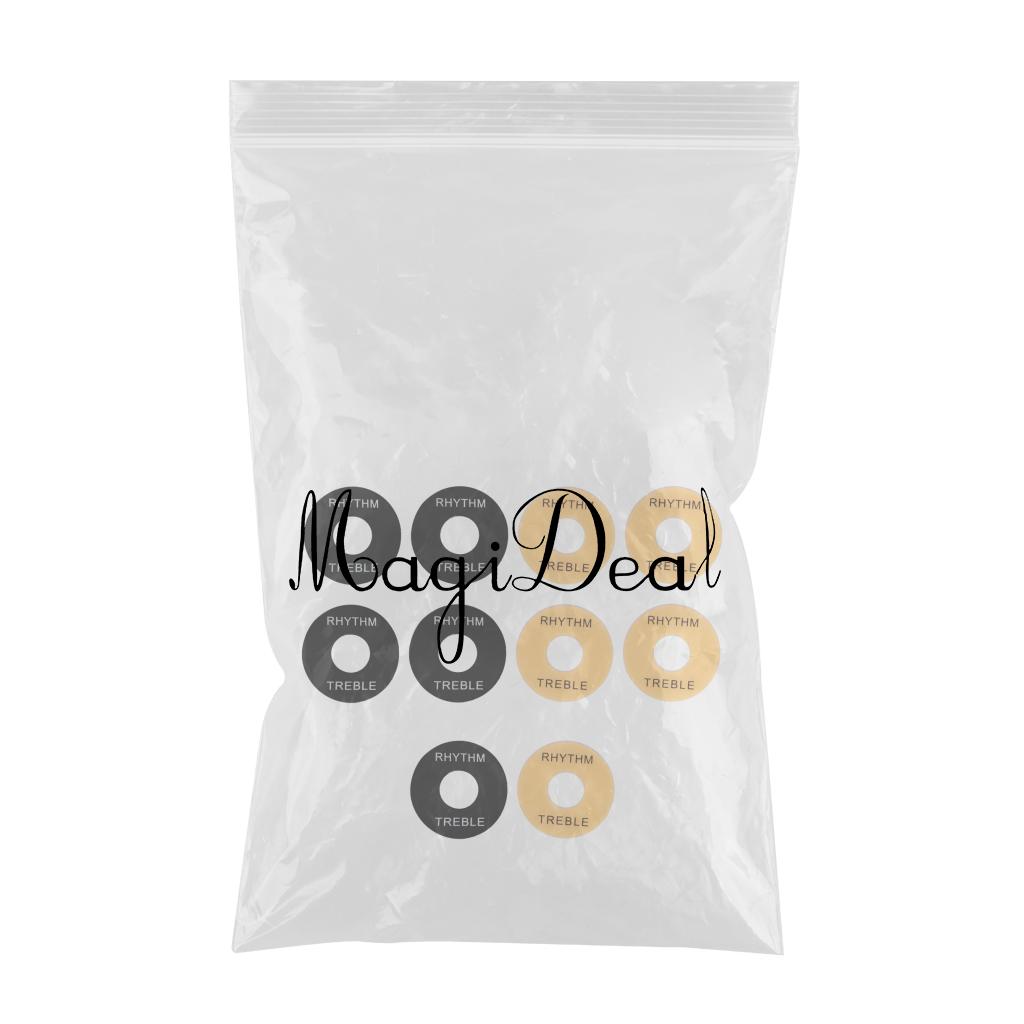 10 Pieces 3-way Switch Plate Washer Rythm Treble Ring for LP EPI Guitar