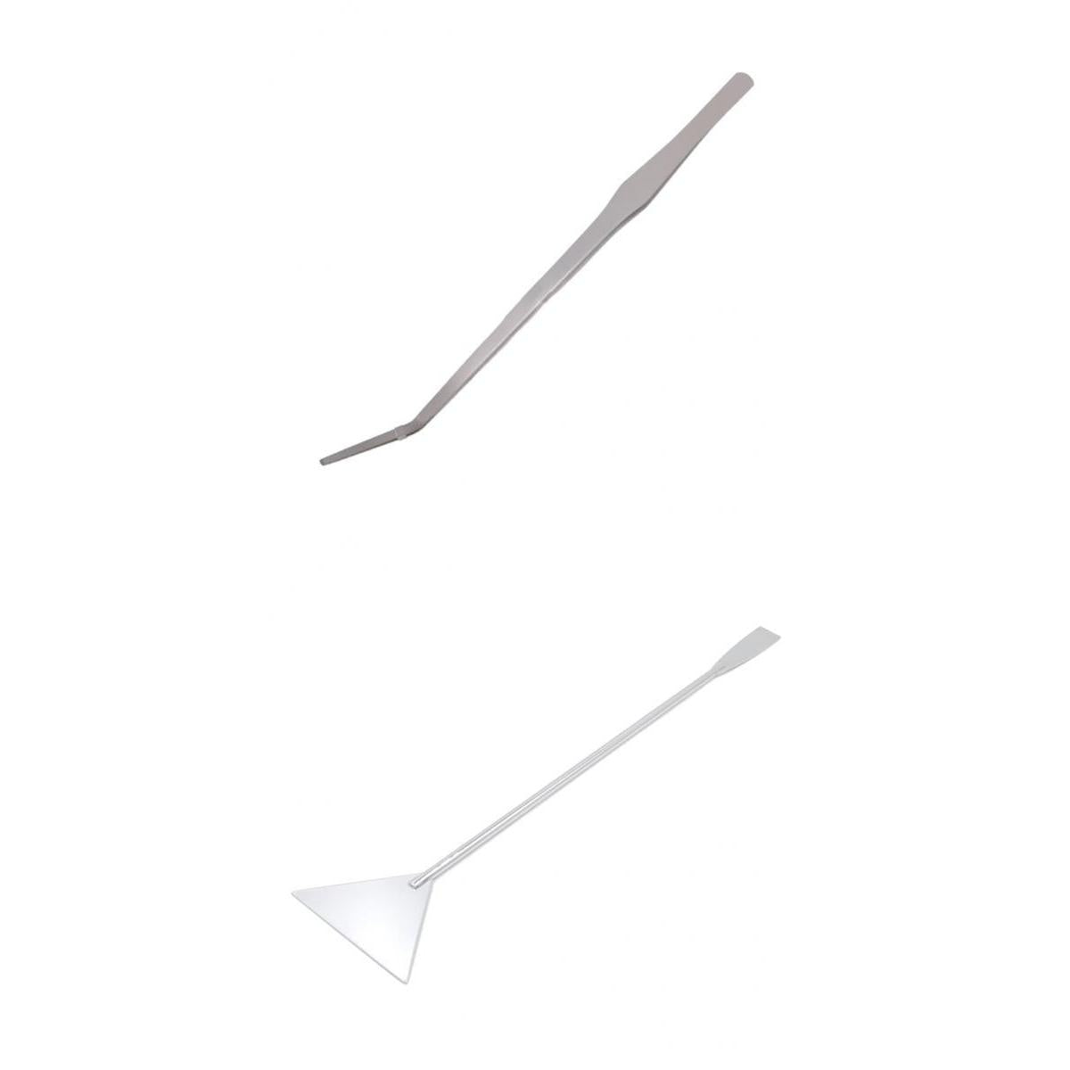 Aquarium Live Tank Plant Tweezer + Plant Substrate Spatula Aquascaping Kit