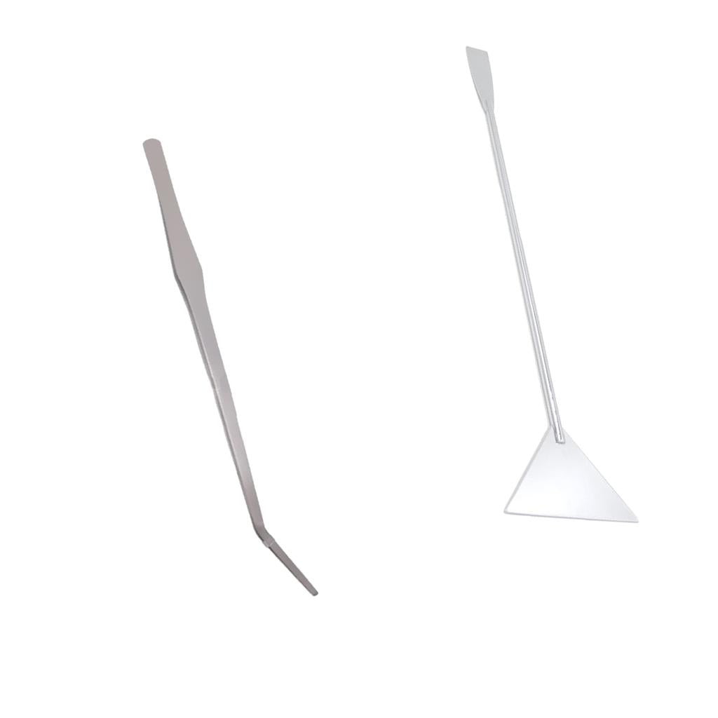 Aquarium Live Tank Plant Tweezer + Plant Substrate Spatula Aquascaping Kit