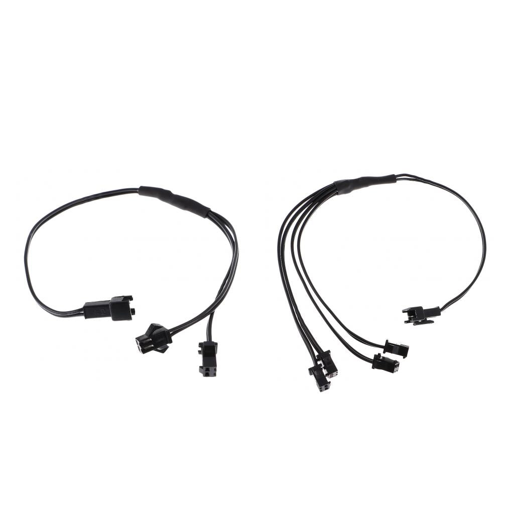 2pcs Splitter Cable Connector for EL Wire Neon Strip Light Accessory