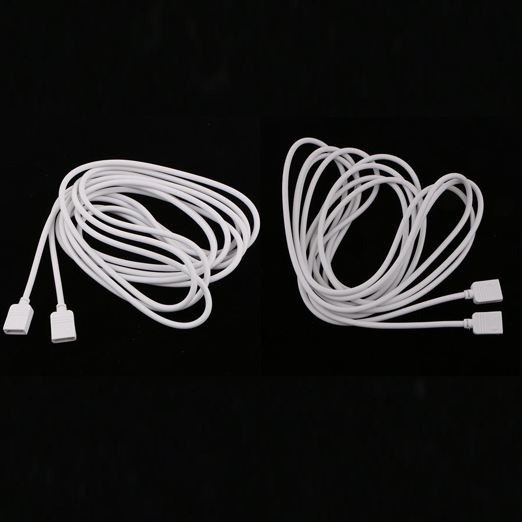 4 Pin 5050 3528 RGB LED Strip Light Extension Cable Connector Line 3 m & 5 m