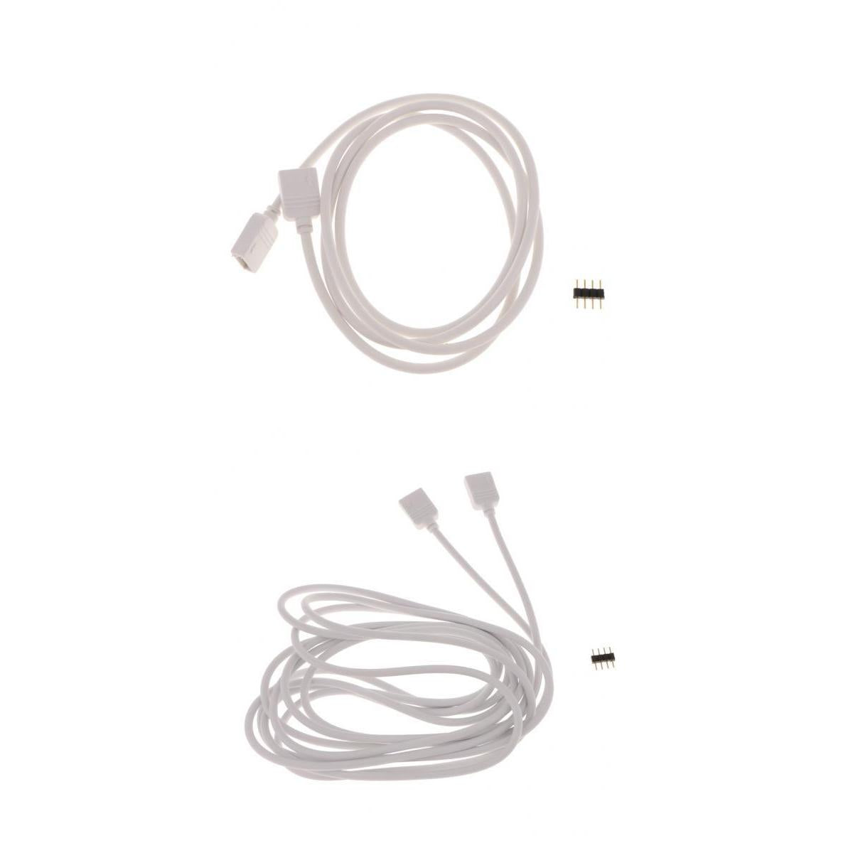4 Pin 5050 3528 RGB LED Strip Light Extension Cable Connector Line 1 m + 3 m