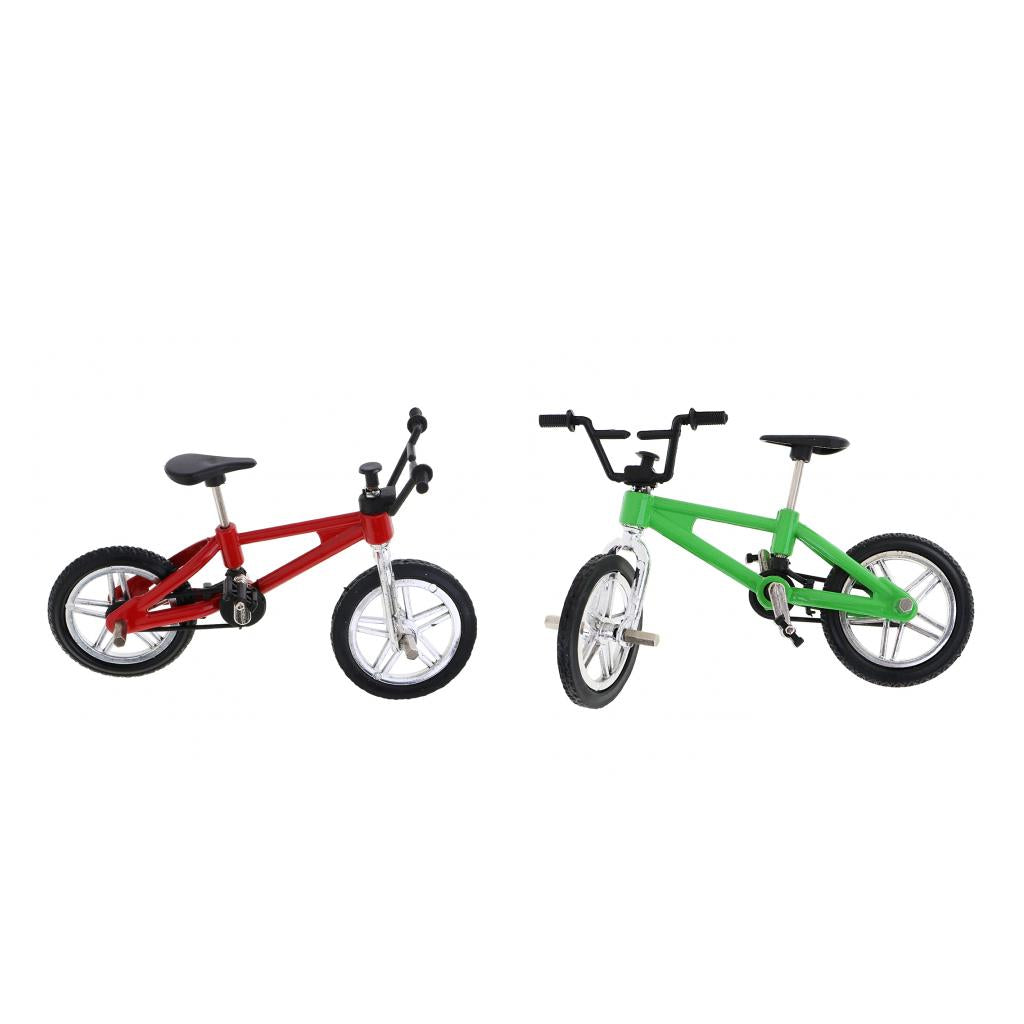 Alloy Mountain Bike Model Mini Finger Bike Bicycle Boy Toy Gift Red & Green