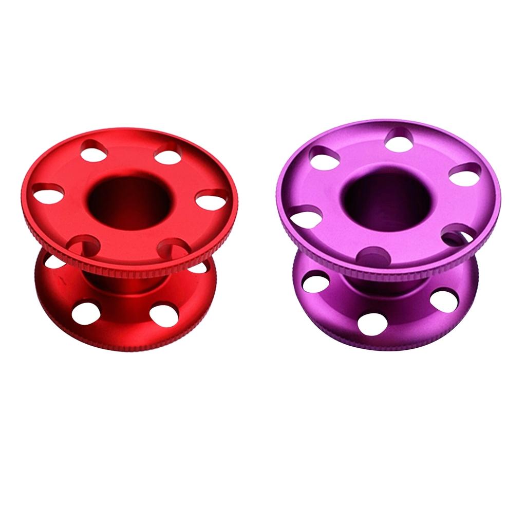 2Pcs Aluminum Scuba Diving Dive Finger Spool Snorkeling Guide Line Reel Pool