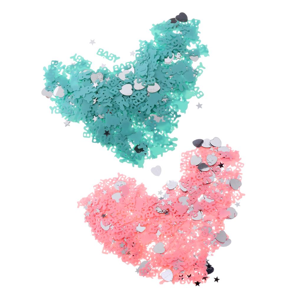 Baby shower Love Confetti Easter Party Rabbit Throwing Sprinkles Pink+Green