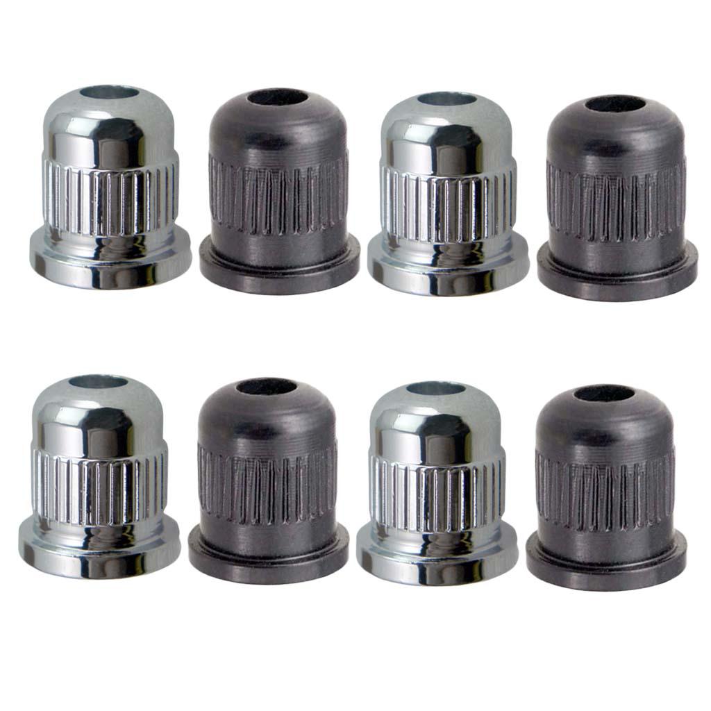 8 Pieces Guitar Bass Through Body String Mounting Ferrules Bushing