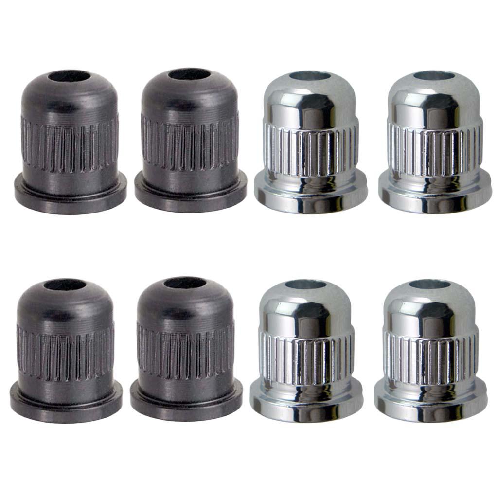 8 Pieces Guitar Bass Through Body String Mounting Ferrules Bushing