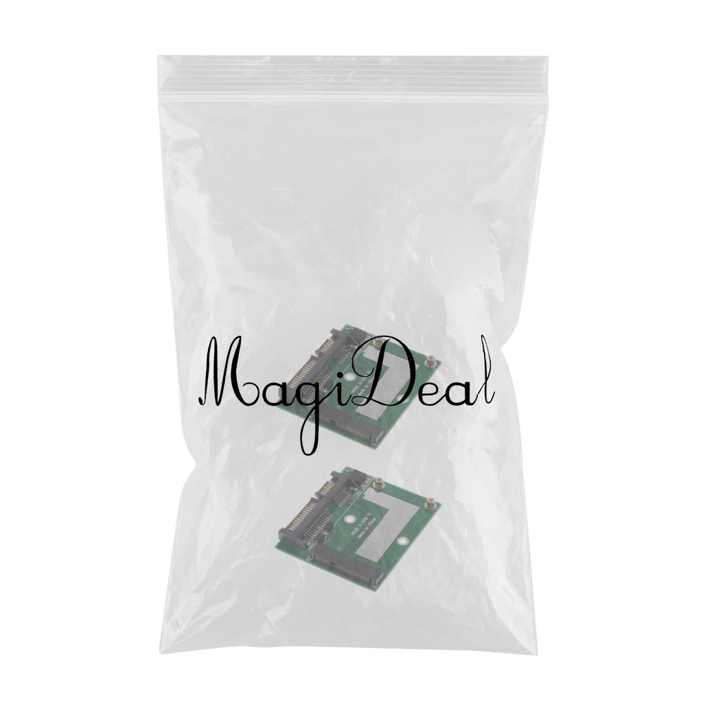 2Pcs Mini PCI-E mSATA SSD to 2.5'' SATA Adapter Card Converter Module Board