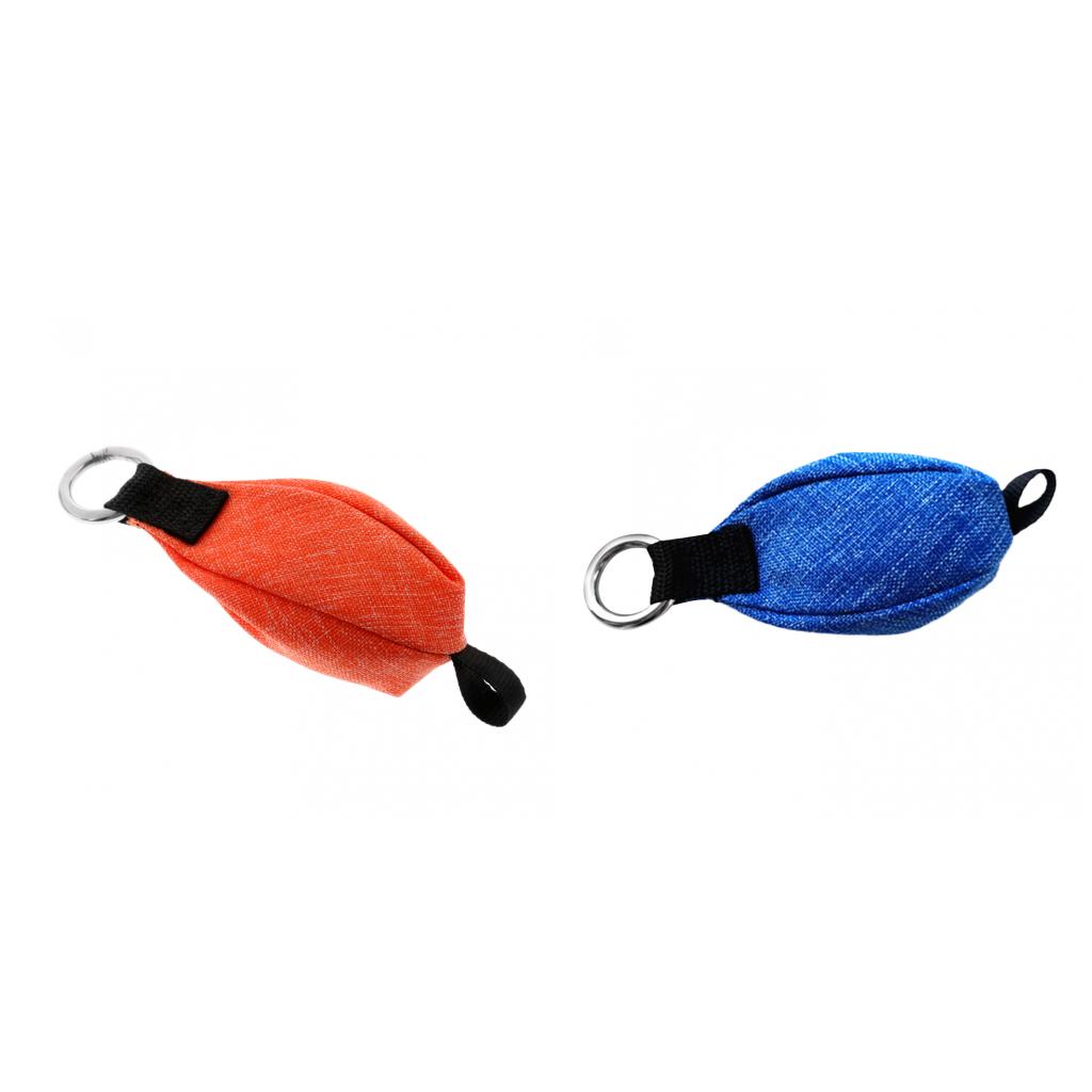 2pcs 250g Rock Climbing Throw Weight Bag Tree Arborist Gear Orange Blue