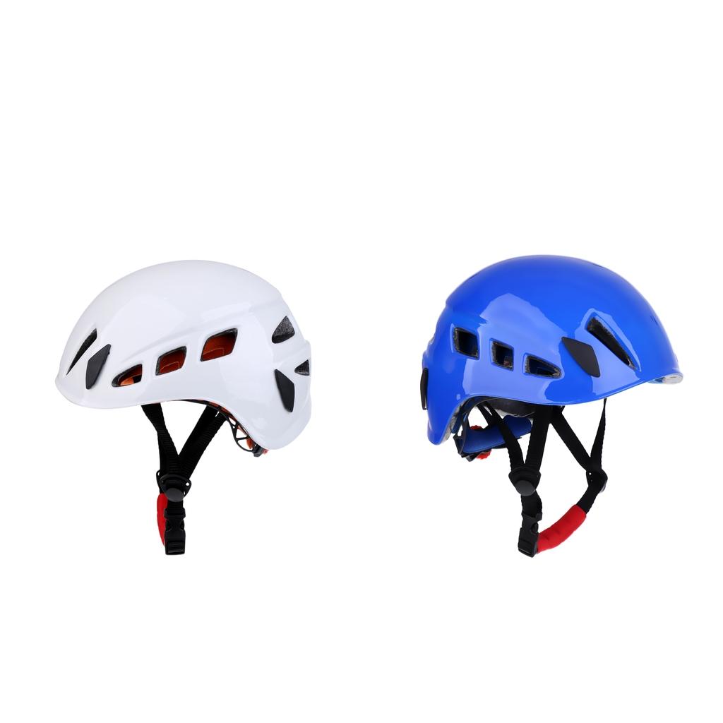 2pcs Safe Rock Climbing Caving Rappelling Rescue Helmet Protector White Blue